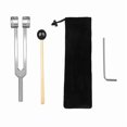 thumbnail image 1 of Weighted Acoustic Tuning Fork Set for Sound Therapy Slider Design Silver Gold Multiple Frequencies, 1 of 4