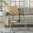 thumbnail image 3 of Yellow and White Shaggy Chevron Throw Pillow, 3 of 5