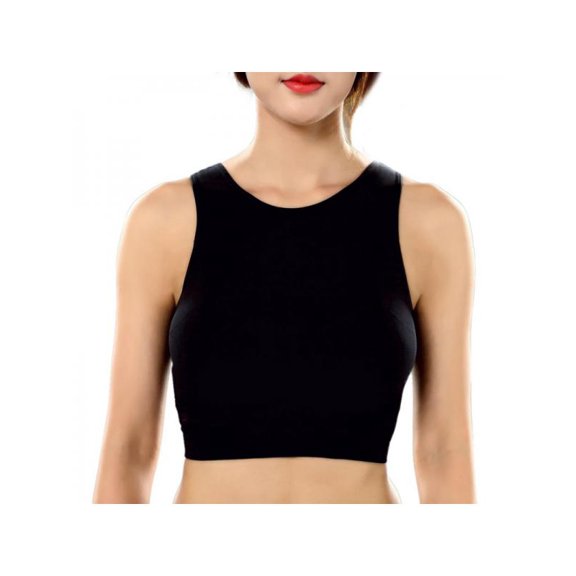 Womens High Impact Sports Bras Longline Sports Bra Racerback Crop Top Running Bra Workout Running Crop Tops Longline Yoga Bra