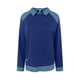 thumbnail image 5 of RKSTN Sweatshirt for Women Oversized Lapel Denim Patchwork Stitching Pullover Sweatshirt Top Womens Casual Plus Size Turndown Collared Loose Long Sleeve T Shirts Trendy Retro Streetwear Sweatshirt, 5 of 10