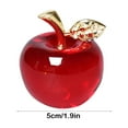 thumbnail image 3 of Festive Crystal Apple Red Glass Ornament with Gift Box Christmas Decoration Holiday Collectible Present, 3 of 6