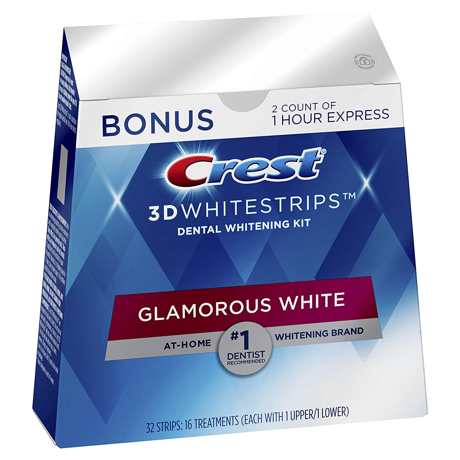 Crest 3D Whitestrips Glamorous White, Teeth Whitening Kit ...