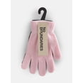 thumbnail image 2 of No Boundaries Women's Ribbed Knit Solid Gloves, 2 Pack, 2 of 4