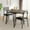 Grey, variant on Huisuilinss 3-Piece Dining Table Set,Small Kitchen Table For 2 With Storage Rack,Wood Square Table With Upholstered Chairs,Metal Frame For Small Space Kitchen Dining Room Apartment