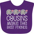thumbnail image 3 of Inktastic Cousins Make the Best Friends Boys or Girls Baby Bib, 3 of 4