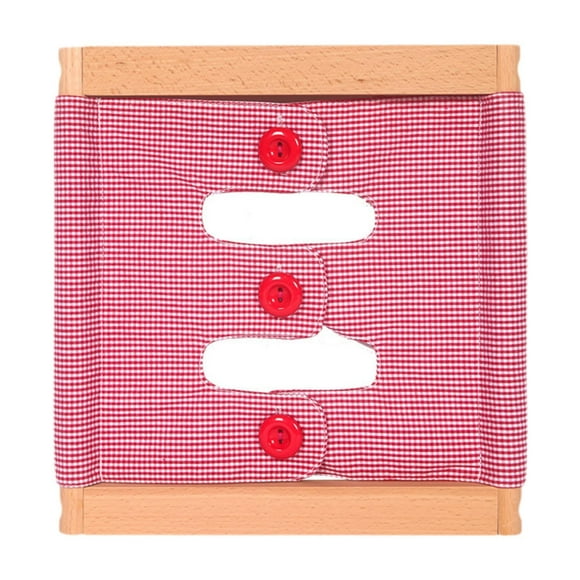 Tabla de vestir, juguete sensorial para el aprendizaje temprano, juguete educativo para habilidades básicas de la vida. Botón
