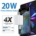 thumbnail image 2 of USB C Block, FiveBox 20W PD USB C Charger Block, 3 Pack Type C Charger Fast Charging USB C Wall Charger Plug Power Adapter USB C Brick Cube Box Charging Station Compatible for iPhone, Android, Mixed, 2 of 7