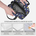 thumbnail image 3 of Disketp Astronaut Corgi Lonchera Térmica para Mujer y Hombre, Bolsa de Almuerzo Reutilizable e Impermeable para Trabajo, Viajes y Picnic, 3 of 7