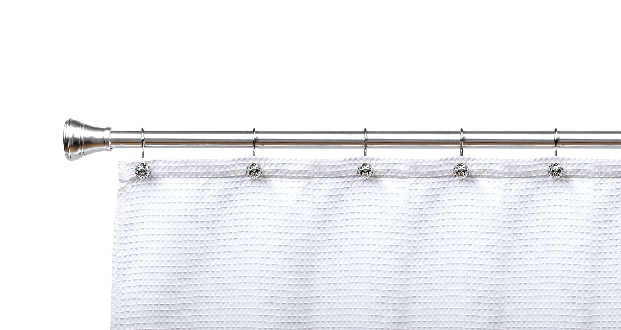 Utopia Alley Shower Hooks - Shower Curtain Rings for Bathroom - Rust Resistant Shower Curtain Hooks for Shower Curtain or Liner - Set of 12, Polished Chrome