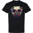 thumbnail image 3 of Inktastic Pug Dog July 4th Patriotic Sunglasses T-Shirt, 3 of 5
