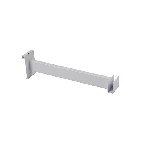 Econoco WTE/FB 12"L Hangrail Bracket to Hold Rectangular Tubing - White Color,Pack Size - 24