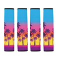 thumbnail image 5 of Chririnla Palm Trees Car Seat Belt Pads Heat Insulation Waterproof Car Seat Strap, Soft Touch Thick Compatible with Sedans Auto Cars, 5 of 8