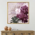 thumbnail image 2 of Designart 'Ancient Pink and Purple Flowers I' Traditional Framed Canvas Wall Art Print, 2 of 5