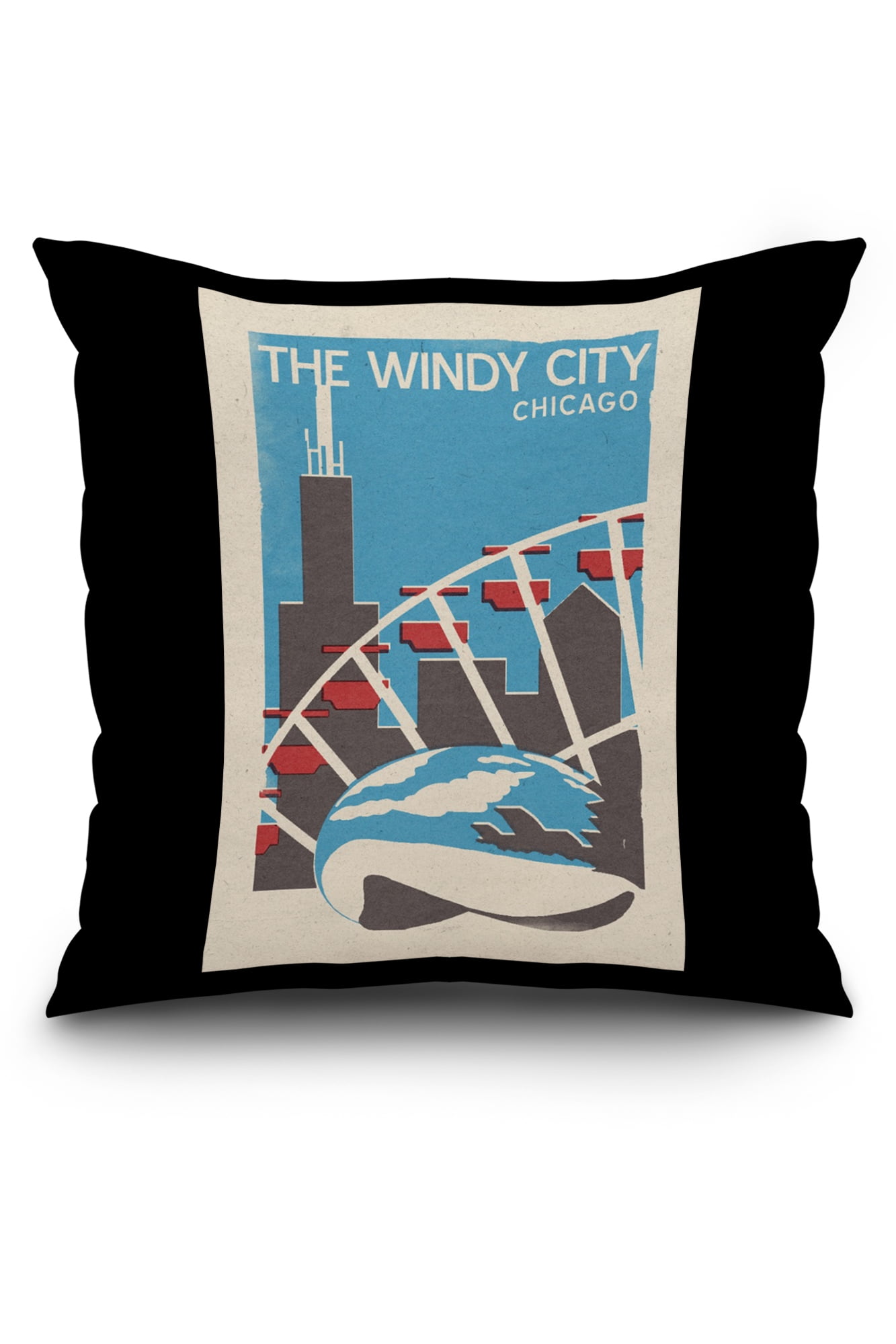 The Windy City Chicago Illinois Woodblock Lantern Press