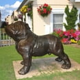 thumbnail image 2 of Nifao Bulldog Giant Bronze Statue – Garden Outdoor Decor Sculpture, 62"L x 26"W x 44"H, 2 of 14
