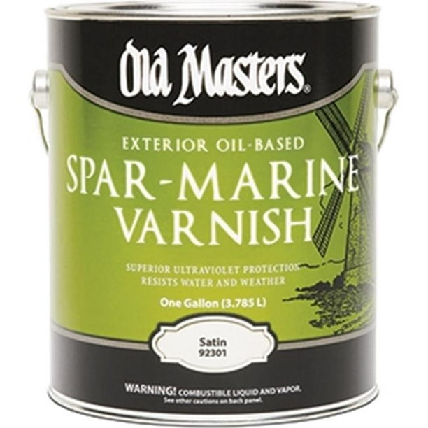 Old Masters Satin Clear OilBased Marine Spar Varnish 1 gal. Case Of