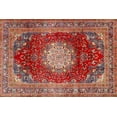 thumbnail image 1 of Ahgly Company Indoor Rectangle Traditional Orange Salmon Pink Medallion Area Rugs, Swatch Sample, 1 of 6