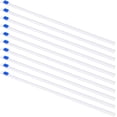 thumbnail image 1 of Yazoeia 10PCS Plastic Wrap Sliding Cutters 13 Inch, Plastic Wrap Slide Cutter with Adhesive Strip, Cling Film Rolls Cutting Device Food Wrap Dispenser for Plastic Wrap, Parchment Paper,, 1 of 5