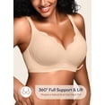 thumbnail image 2 of Sujetadores inalámbricos Jelly Bras Cuteio para mujer con cobertura total Nude M, 2 of 5