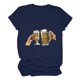thumbnail image 3 of ICHUANYI Clearance Casual Women's Round Neck Beer Festival Print Regular Women's Short Sleeve Tops(Dark Blue, XXL) ICHUANYI WER2023081501437, 3 of 6