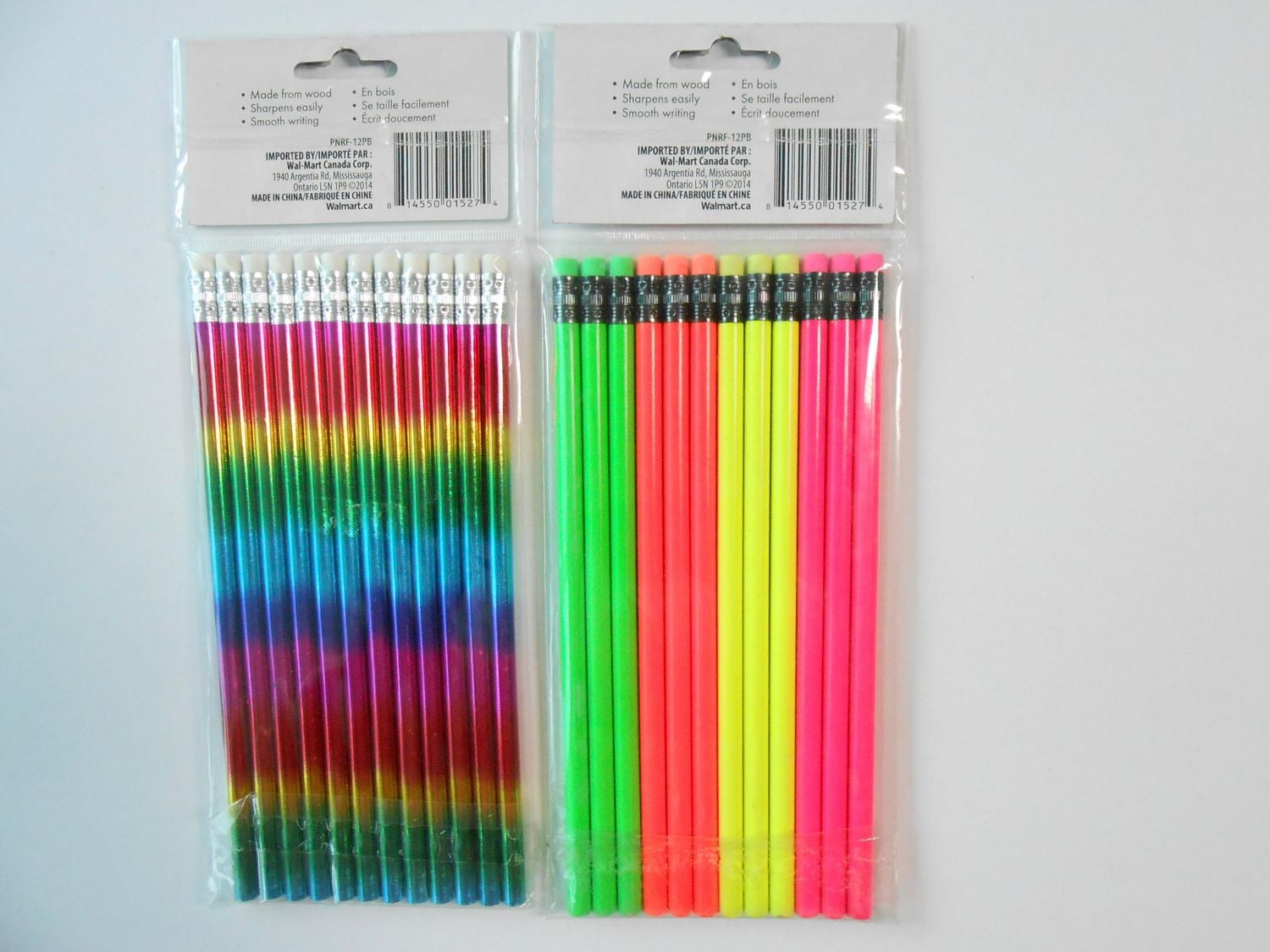 12 Count Fashion Pencils Packed in oppbag withe header card .