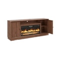 thumbnail image 3 of ANPOO 80" Farmhouse Fireplace TV Stand for TVs up to 90", Electric Fireplace Media Console, 12‑Color Flame, Fluted Entertainment Center with Power Outlet, 3 of 7
