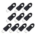 thumbnail image 1 of 10Pcs Detachable Zip Fixer Zipper Tags Repair Pull Tab , Black 2.5x1.5cm, 1 of 8