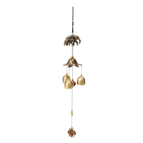 Dsscvnef And Child Elephant Wind Chime Pendant Metal Tube Door Garden Home Decoration Pendant for Family Friend's Sea Glass Wind Chime Wind Chimes String