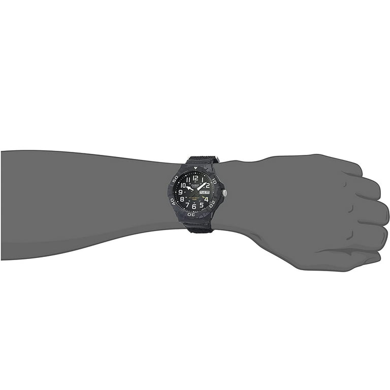  Casio Men's 'Diver Style' Quartz Resin Casual Watch,  Color:Black (Model: MRW-210H-7AVCF) : Casio: Clothing, Shoes & Jewelry