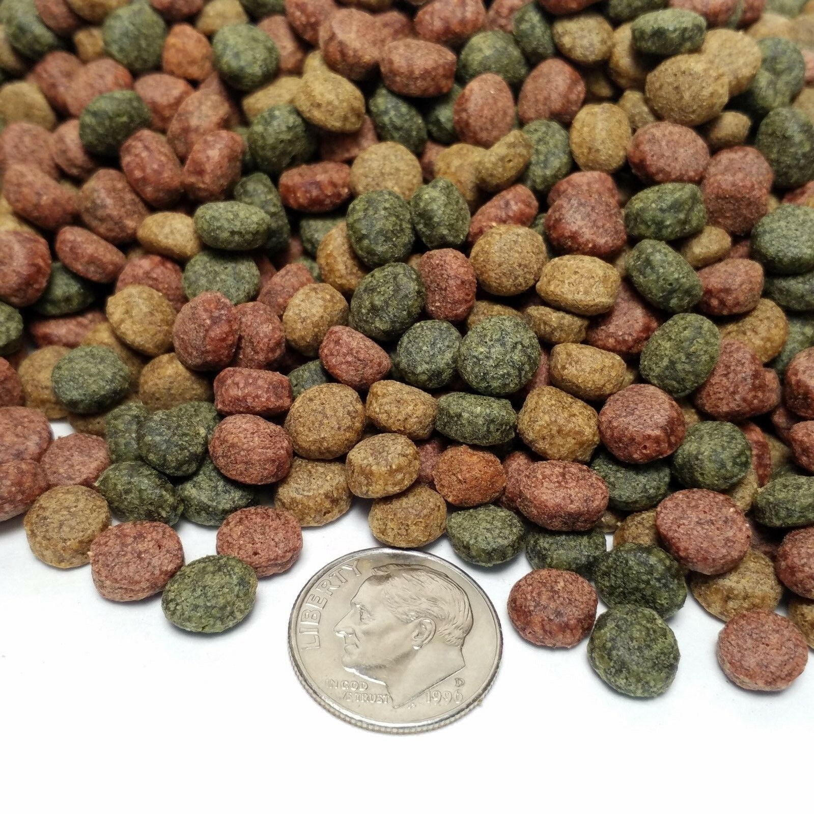 KGM-450 Koi 3-Type Mix Green Gro, Color Red & Silkworm Floating Pellets (Apx 6mm-1/4")…3-lbs