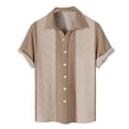 thumbnail image 1 of Men's Hawaiian Printed Button Short Sleeve Shirts Men's Casual Fashion Short Sleeve Shirts 6XL, 1 of 4