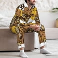 thumbnail image 7 of Fotbe Skull Cowboy Pattern Long Sleeve Pajama Set for Men,Sleepwear Set,2-piece Loungewear Set,Soft PJs Comfy Nightwear with Pockets-Small, 7 of 7