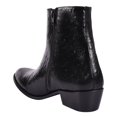 thumbnail image 3 of LIBERTYZENO Mens Chelsea Side Zipper Ankle Boots Genuine Leather Cuban Heel Formal Dress Shoes, 3 of 8