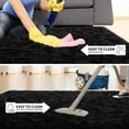 thumbnail image 5 of Lochas Soft Modern Area Rugs Fluffy Living Room Carpets for Children Bedroom Home Decor Nursery Rug,9'x12',Black, 5 of 7