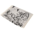 thumbnail image 3 of Creative Microwave Oven Dust Cover Pastoral Cotton Dustproof Microwave Towel 30X90CM (Map), 3 of 5