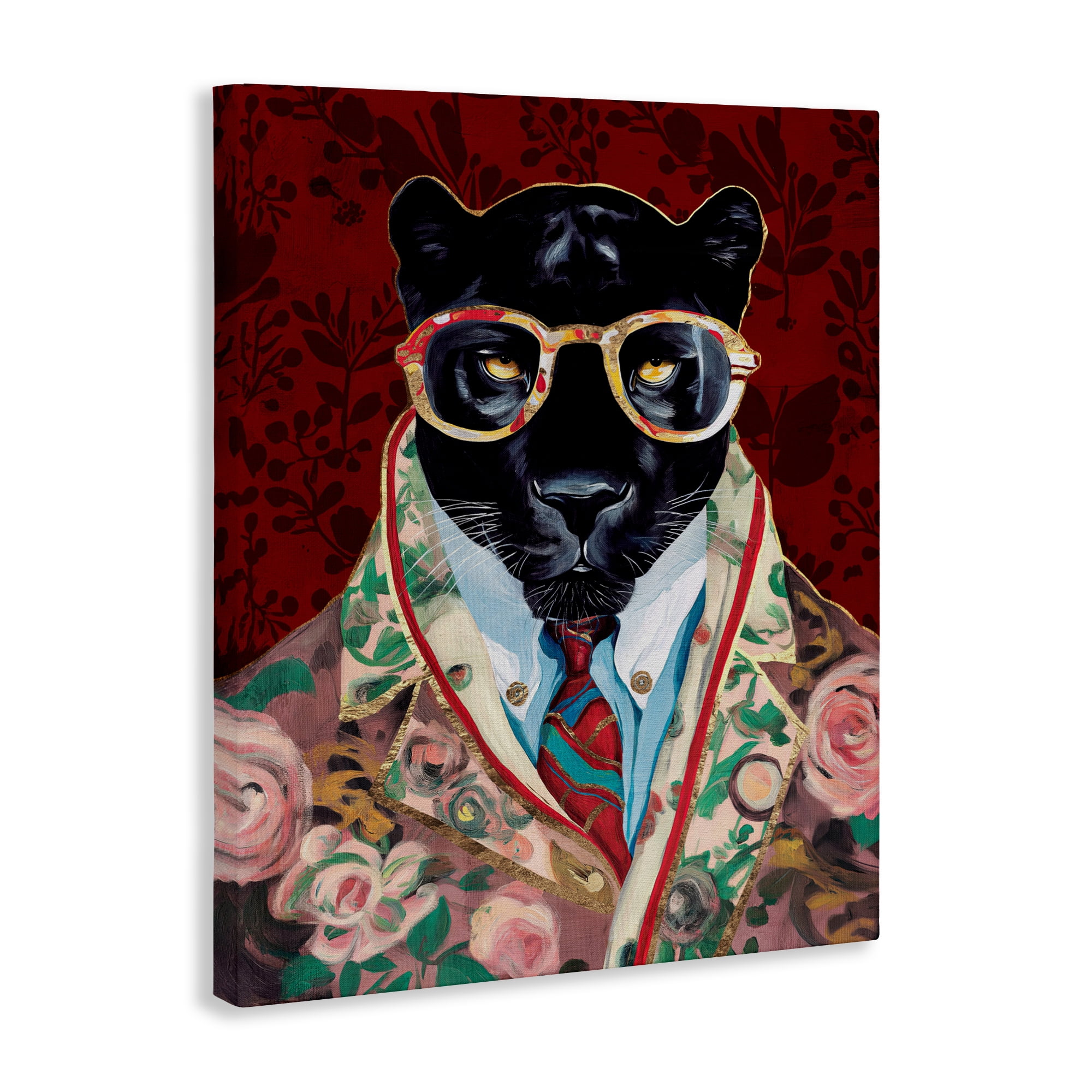 Stupell Industries Fashionable Scarlet Panther Canvas Wall Art, design by Svetlana Aleynikova