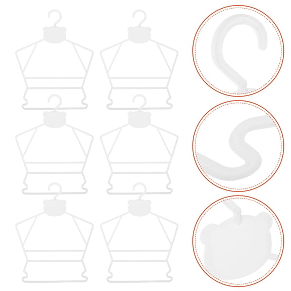 TAILTOSS 10-Pack Kids Plastic Clothes Hangers for Children, 14.4x11.4in Suit Hangers with Simple Design for Home or Store Use
