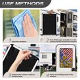 thumbnail image 7 of POLERO American Flag RV Entry Door Window Shade Sunshade Hook and Loop Fastener Camper Privacy Entrance Sun Blackout Fabric 17.3" x 26" (Sunflower Butterfly), 7 of 7