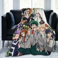 thumbnail image 5 of My Hero Academia Blanket, Anime Throw Blanket For Couch Sofa Bed, Soft Cozy Lightweight Warm Flannel Blanket, Home Decor, Anime Gifts For Boys Girls Kids Teens, 40"X30", 5 of 9