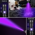 thumbnail image 3 of UV Light Flashlight 395nm Rechargeable USB Lamp, Powerful Ultraviolet LED Blacklight Flashlights, Resin Curing, Detector for Pet/Cat/Dog Urine, Stains, Anti-Counterfeit, Fluorescent Detection, Black, 3 of 7