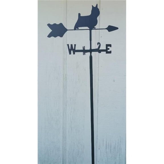 The Lazy Scroll yorkiein Yorkshire Terrier YorkieGarden Mount Weathervane
