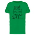thumbnail image 1 of Psssst! Cat Witht Sign Tee Men's -Image by Shutterstock, 1 of 2