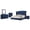 Blue, variant on Melody 4-piece Eastern King Bedroom Set Grey