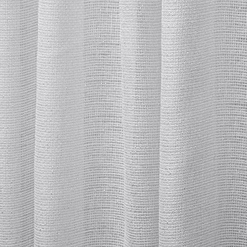 Exclusive Home Curtains Miami Semi-Sheer Textured Indoor/Outdoor Grommet Top Curtain Panel Pair, 54x84, Cloud Grey