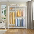 thumbnail image 4 of VIPEK V2 Garment Rack Metal Clothing Rack for Hanging Clothes, 45"Lx16.5"Wx76.4"H, Max Load 700LBS, White, 4 of 7