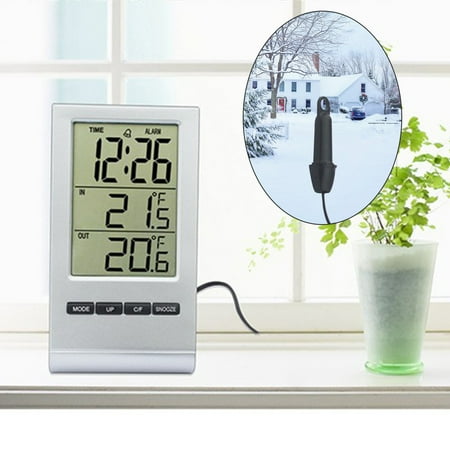 

LnjYIGJ Smart wear and other Weather Stations Indoor Outdoor Thermometers Digital Temperature Monitor With Smart Clock Alarm Clock