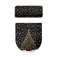 thumbnail image 5 of SEANATIVE 2 Piece Toilet Lid Cover and Toilet Tank Lid Cover Soft Toilet Cover Home Decorations Toilet Seat Cover Universal Fits Most Tank and Lid, Christmas Lights, 5 of 7