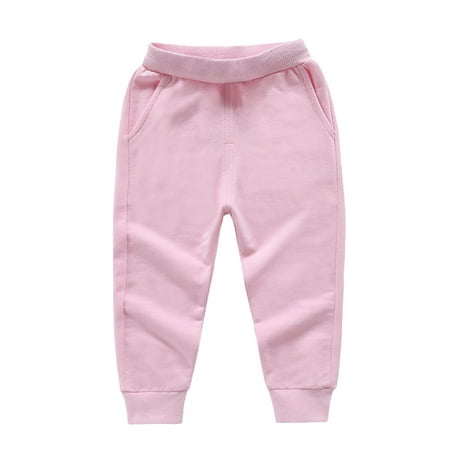 

Ixbnca Toddler Kids Sweatpants Causal Loose Fall Ankle Althetic Pants Elastic Waist with Pockets Sweat Pant