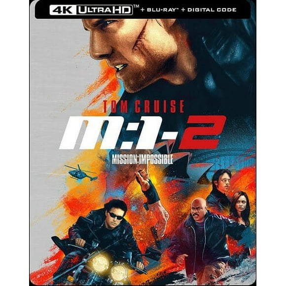 Mission: Impossible 2 [ULTRA HD] avec Blu-Ray, Steelbook, Mastering 4K, Ac-3/Dolby Digital, Copie Numérique, Dolby, Doublé, Sous-Titré, Widescreen