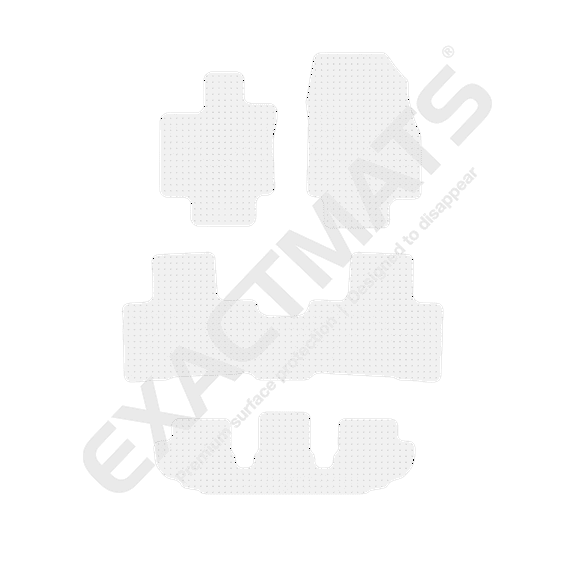 ExactMats - Premium Clear Overlay Floor Mats, Made In USA - Fits Toyota Highlander 2020-2024 / Limited / Platinum Model / 1st, 2nd, & 3rd Row Mats (No Cargo)